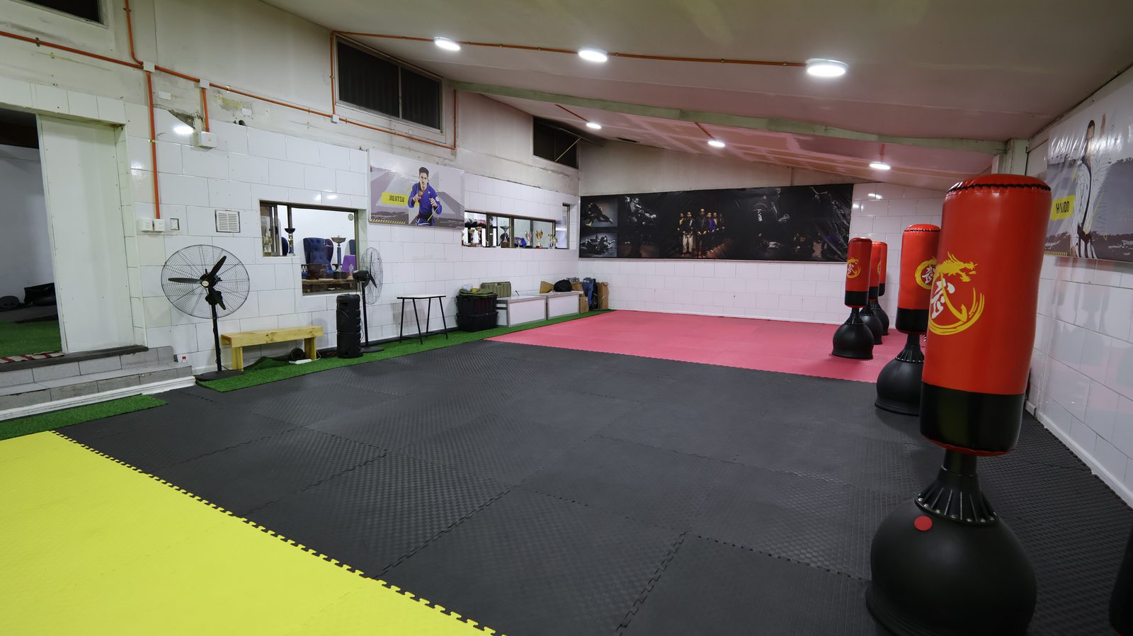 Tatami del gimnasio ADBJJ Peñalolén