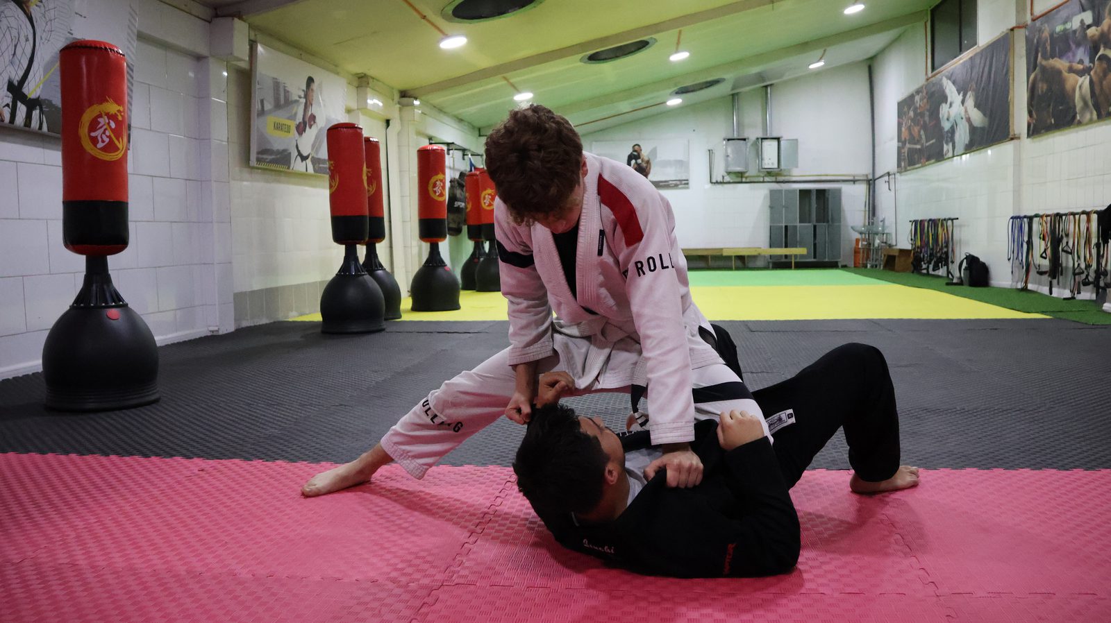 Tatami del gimnasio ADBJJ Peñalolén