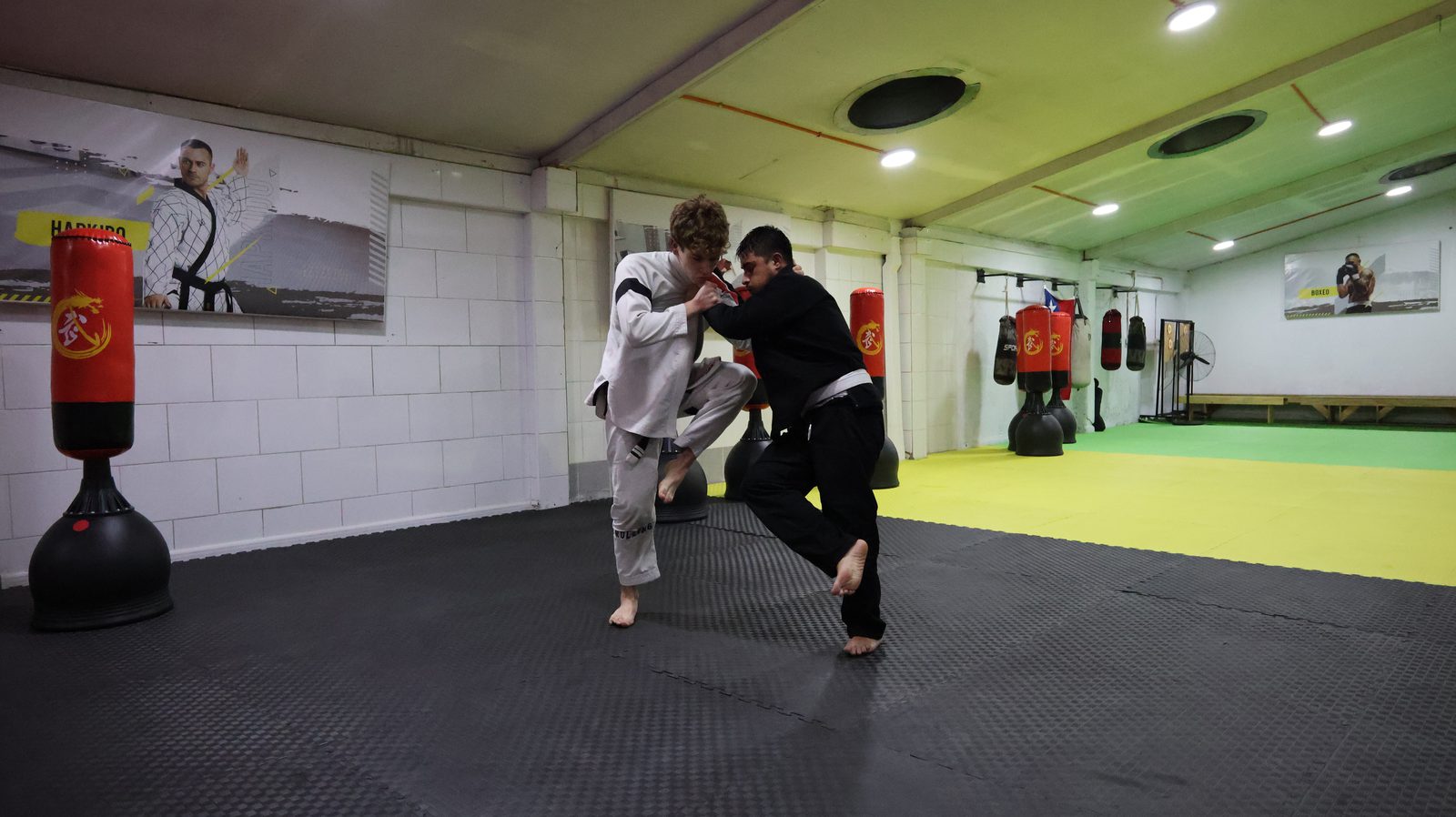 Tatami del gimnasio ADBJJ Peñalolén