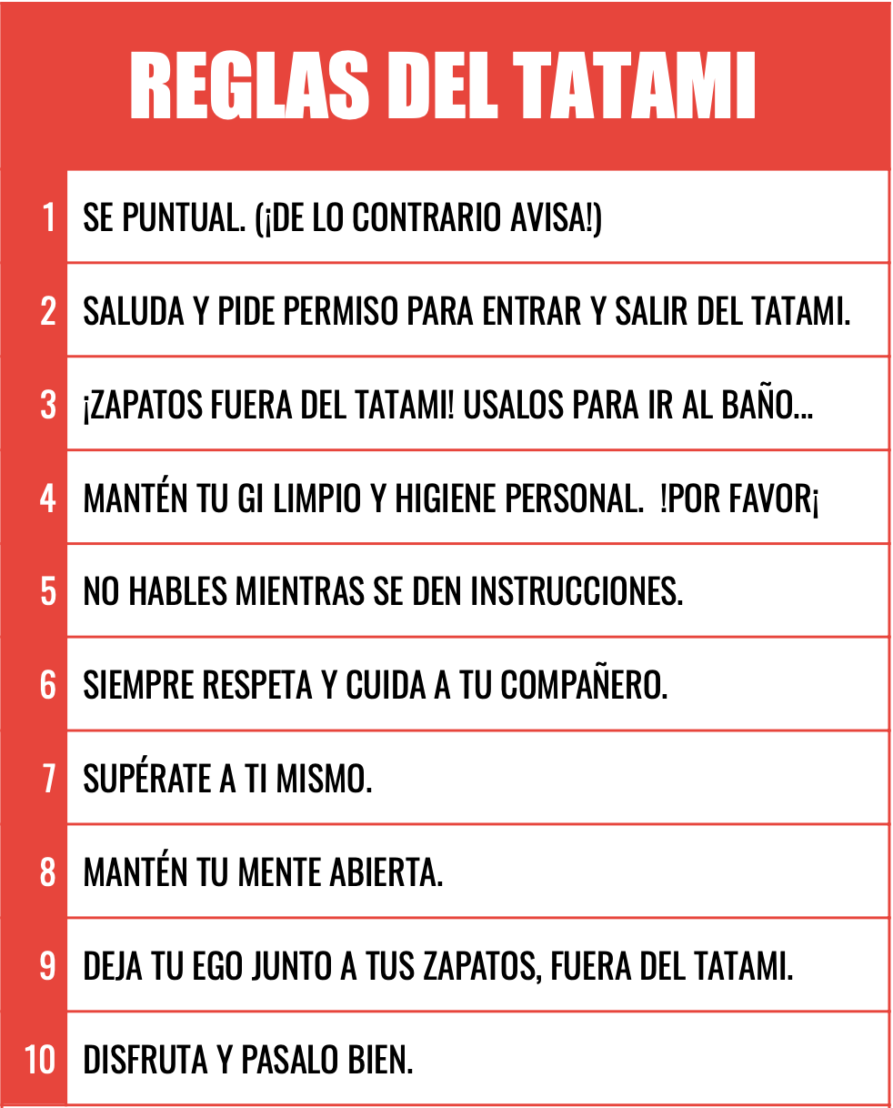 Reglas del tatami: 10 normas de convivencia en el gimnasio